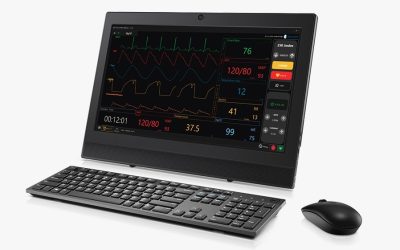 Monitor de paciente virtual de cabecera Gaumard Vitals™ para pacientes de Gaumard