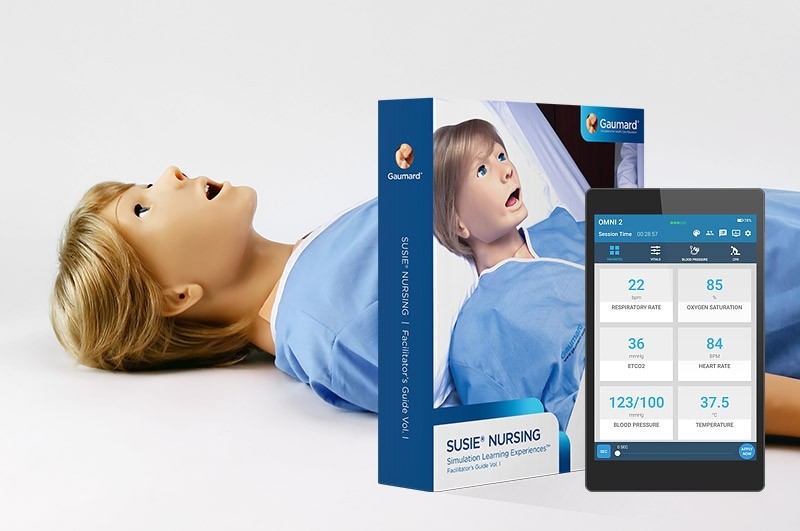 SUSIE® S901 – Simulador de paciente para cuidados de enfermería con OMNI® 2 y paquete educativo SLE